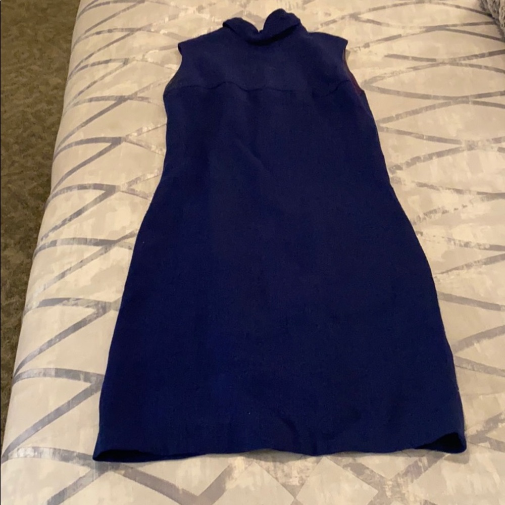 Vintage royal blue sleeveless dress